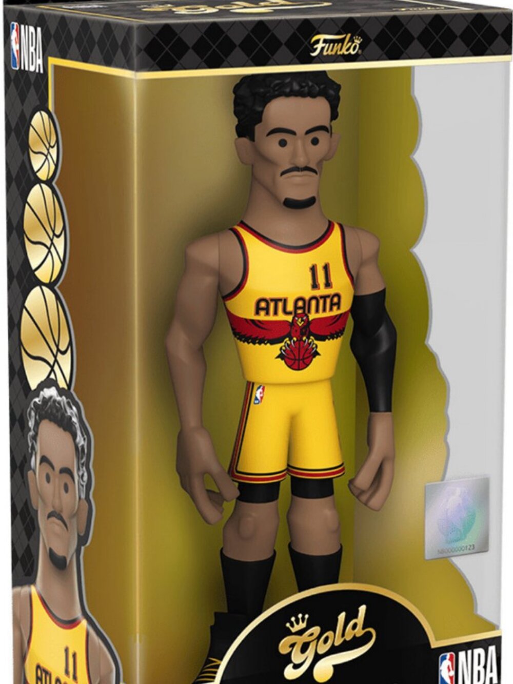 Funko Pop Trae Young Gold Alt Uniform Premium Vinyl Figure NBA Hawks New in Box